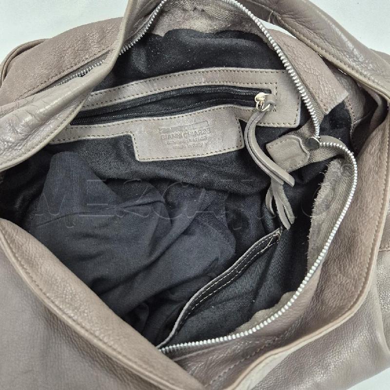 BORSA DONNA CHIARINI GRIGIA PELLE | Mercatino dell'Usato Cervia 5