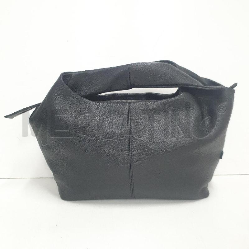 BORSA DONNA CHIARINI NERA PELLE MARTELLATA | Mercatino dell'Usato Cervia 1