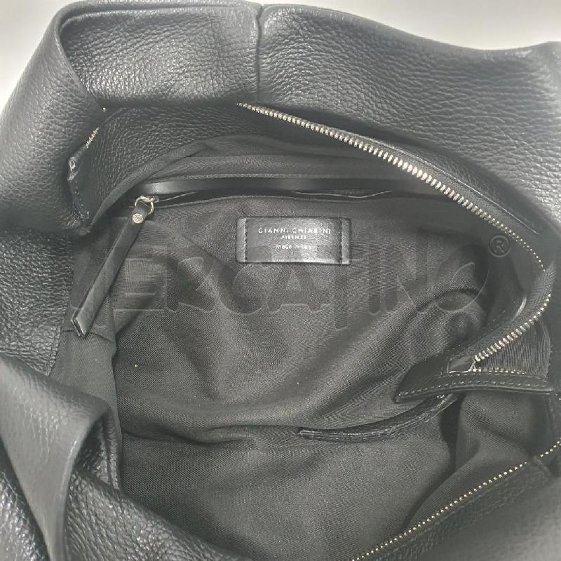 BORSA DONNA CHIARINI NERA PELLE MARTELLATA | Mercatino dell'Usato Cervia 5
