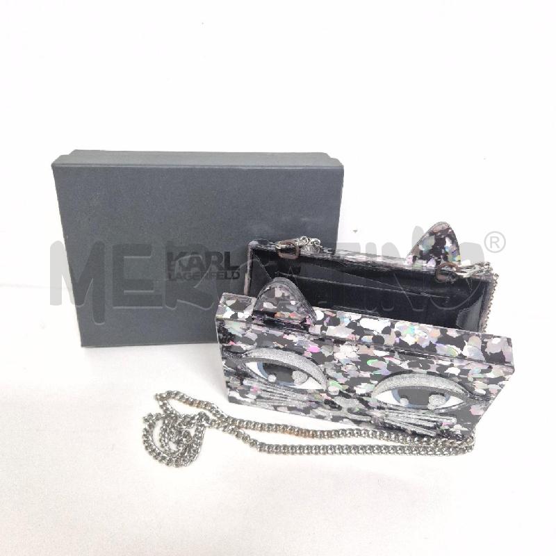 BORSA DONNA CHOUPETTE CLUTCH GATTO KARL LAGERFELD | Mercatino dell'Usato Cervia 5
