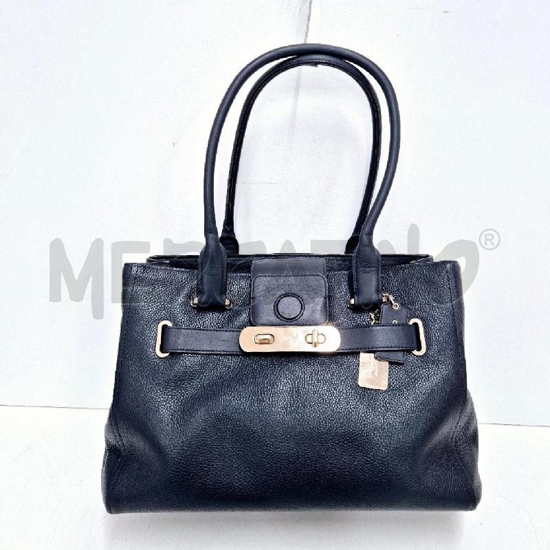 BORSA DONNA COACH BLU | Mercatino dell'Usato Cervia 1