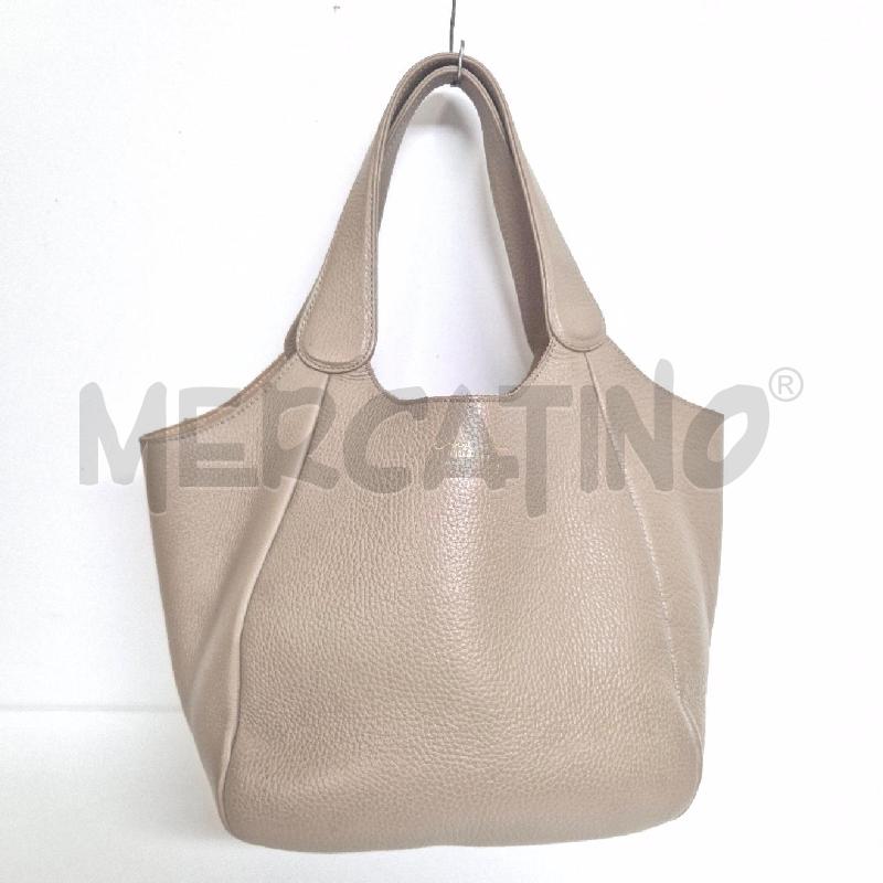 BORSA DONNA CRUCIANI BEIGE IN PELLE | Mercatino dell'Usato Cervia 1
