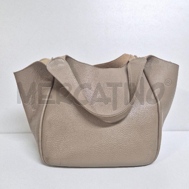 BORSA DONNA CRUCIANI BEIGE IN PELLE | Mercatino dell'Usato Cervia 3