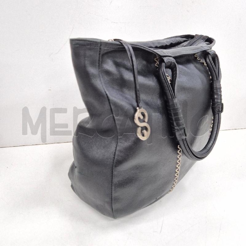 BORSA DONNA ESCADA SPORT NERA IMPUNTURE BIANCHE | Mercatino dell'Usato Cervia 3