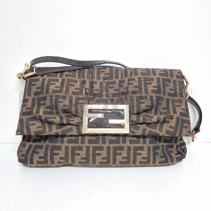 BORSA DONNA FENDI MIA ZUCCA VERNICE TABACCO  | Mercatino dell'Usato Cervia 1