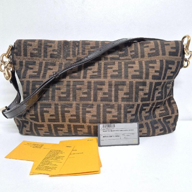 BORSA DONNA FENDI MIA ZUCCA VERNICE TABACCO  | Mercatino dell'Usato Cervia 2