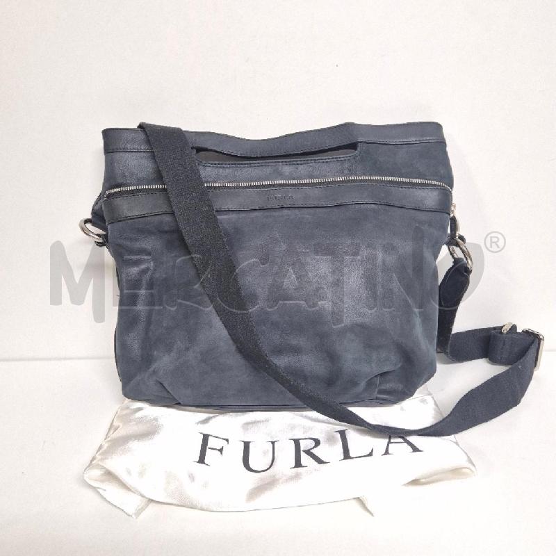 BORSA DONNA FURLA NERA PELLE CON DUSTBAG | Mercatino dell'Usato Cervia 1