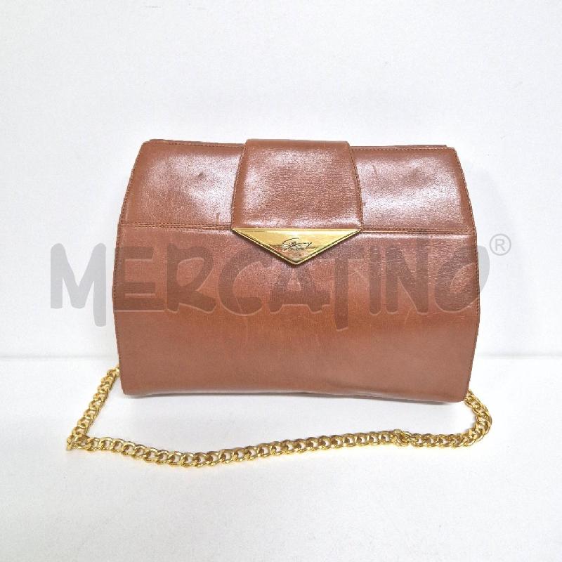 BORSA DONNA GENNY CUOIO CATENA DORATA | Mercatino dell'Usato Cervia 1
