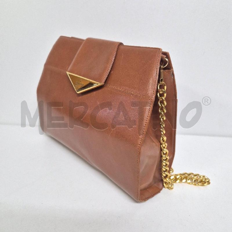 BORSA DONNA GENNY CUOIO CATENA DORATA | Mercatino dell'Usato Cervia 3