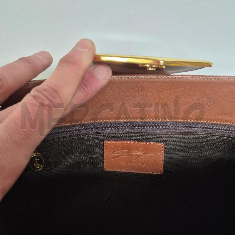 BORSA DONNA GENNY CUOIO CATENA DORATA | Mercatino dell'Usato Cervia 5
