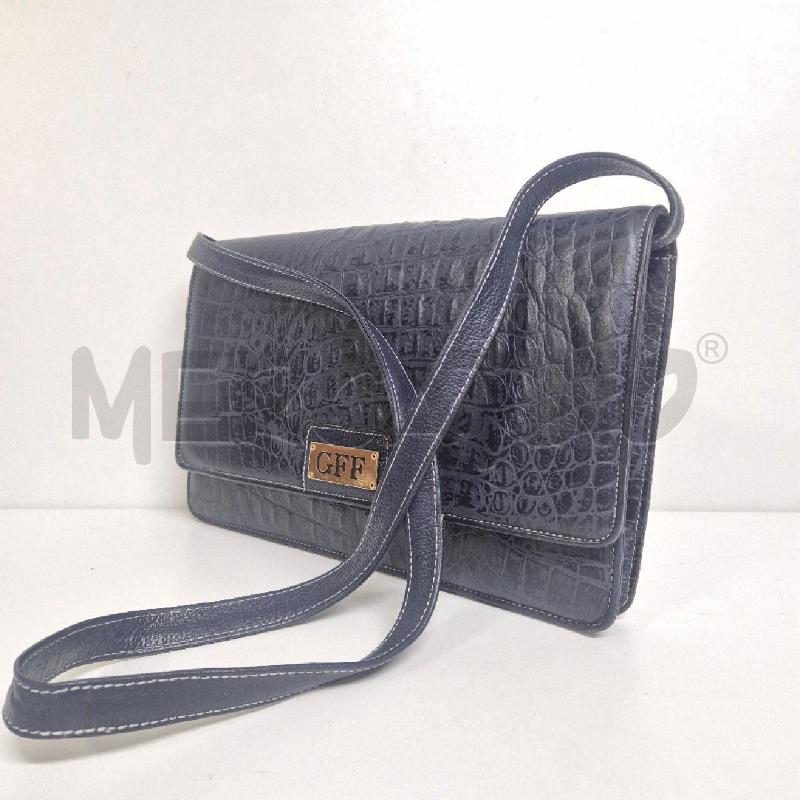 BORSA DONNA GFF GIANFRANCO FERRE BLU  | Mercatino dell'Usato Cervia 3