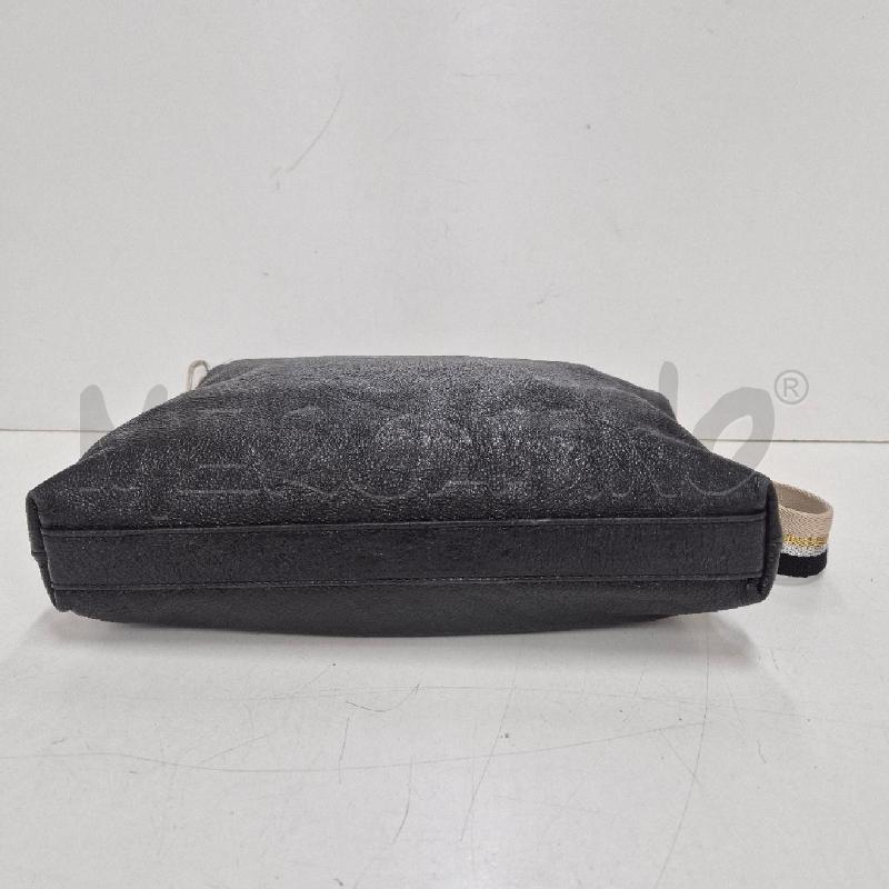 BORSA DONNA GIANNI CHIARINI NERA TRACOLLA A RIGHE | Mercatino dell'Usato Cervia 4