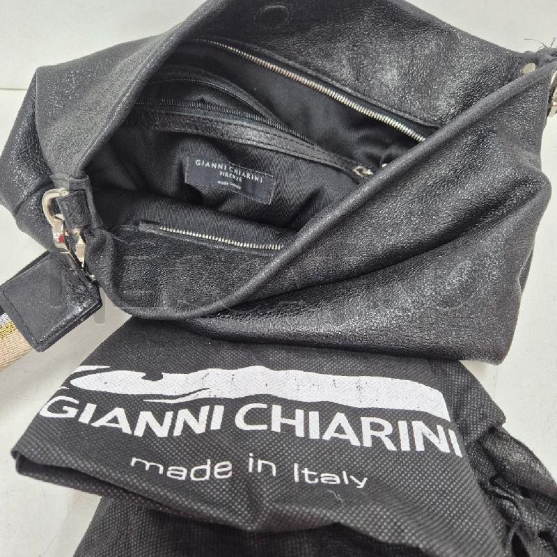 BORSA DONNA GIANNI CHIARINI NERA TRACOLLA A RIGHE | Mercatino dell'Usato Cervia 5