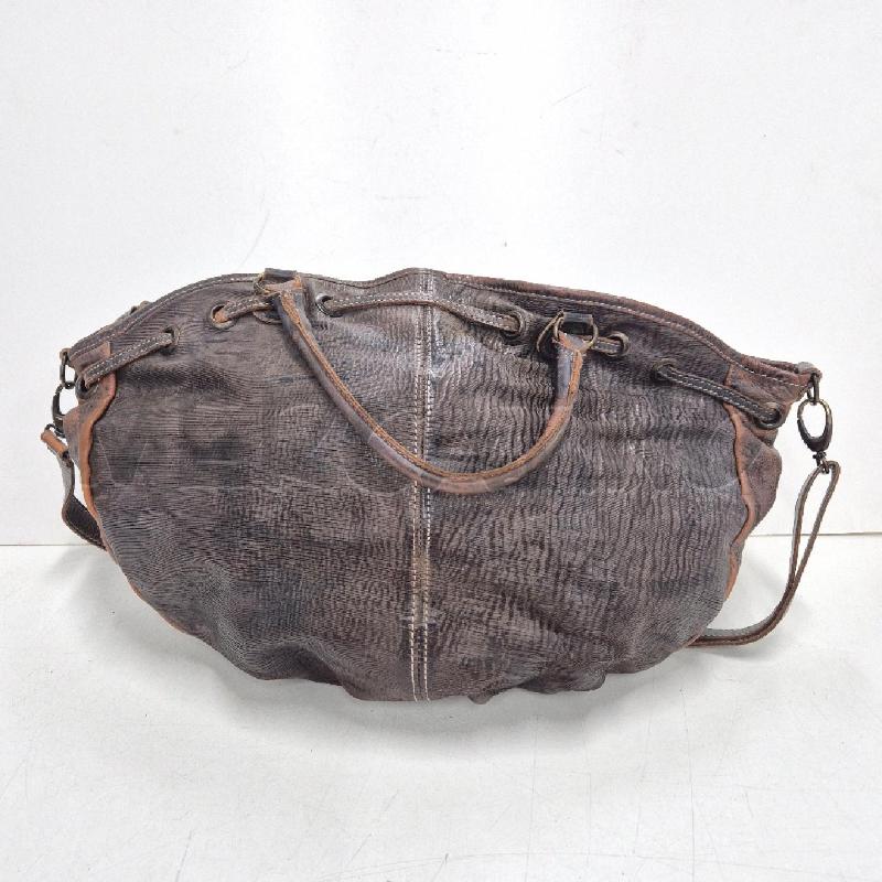 BORSA DONNA GIGLIO COUTURE MARRONE SFUMATA PELLE | Mercatino dell'Usato Cervia 2