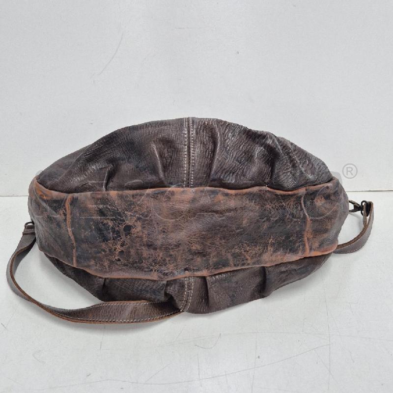 BORSA DONNA GIGLIO COUTURE MARRONE SFUMATA PELLE | Mercatino dell'Usato Cervia 4