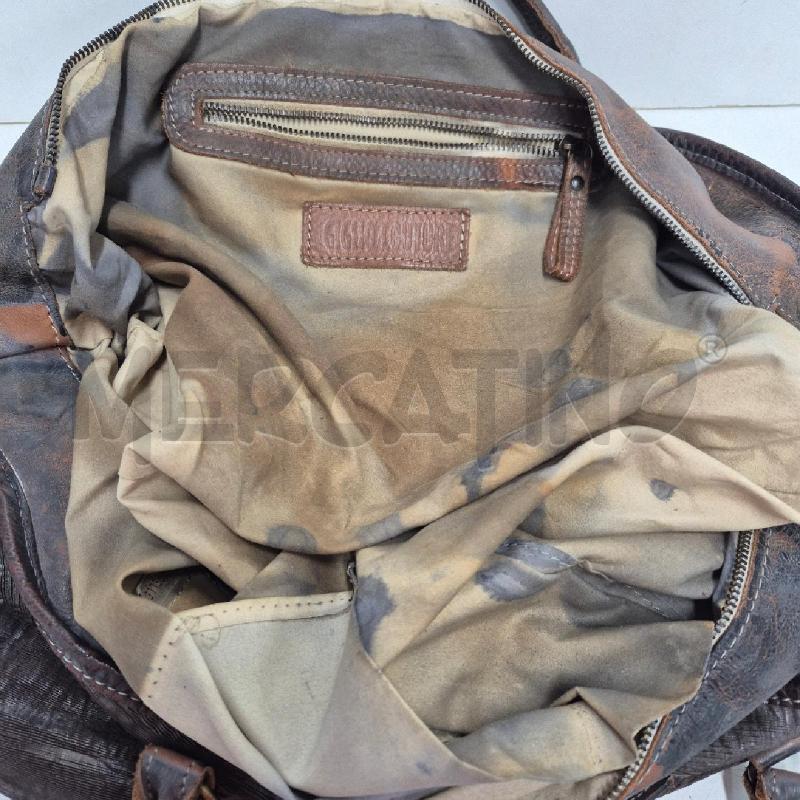 BORSA DONNA GIGLIO COUTURE MARRONE SFUMATA PELLE | Mercatino dell'Usato Cervia 5