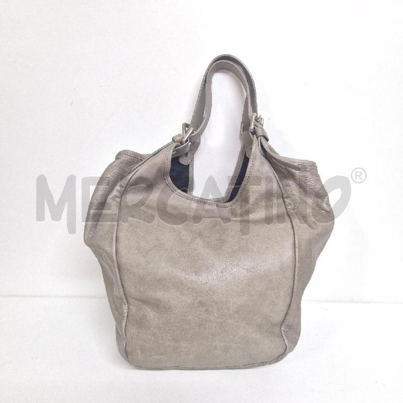 BORSA DONNA GRIGIA CHIARA PELLE | Mercatino dell'Usato Cervia 2