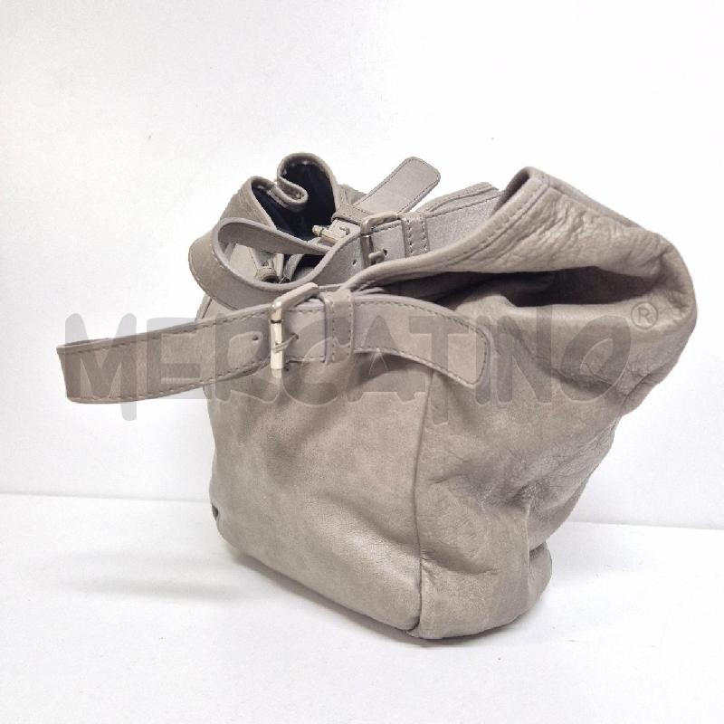 BORSA DONNA GRIGIA CHIARA PELLE | Mercatino dell'Usato Cervia 3