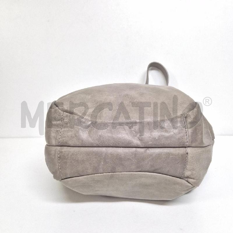 BORSA DONNA GRIGIA CHIARA PELLE | Mercatino dell'Usato Cervia 4