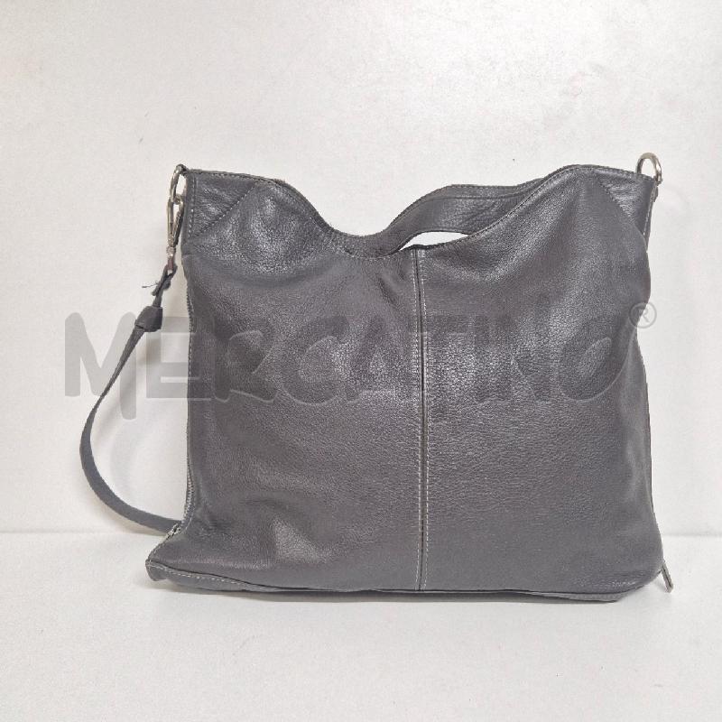 BORSA DONNA GRIGIA PELLE | Mercatino dell'Usato Cervia 2