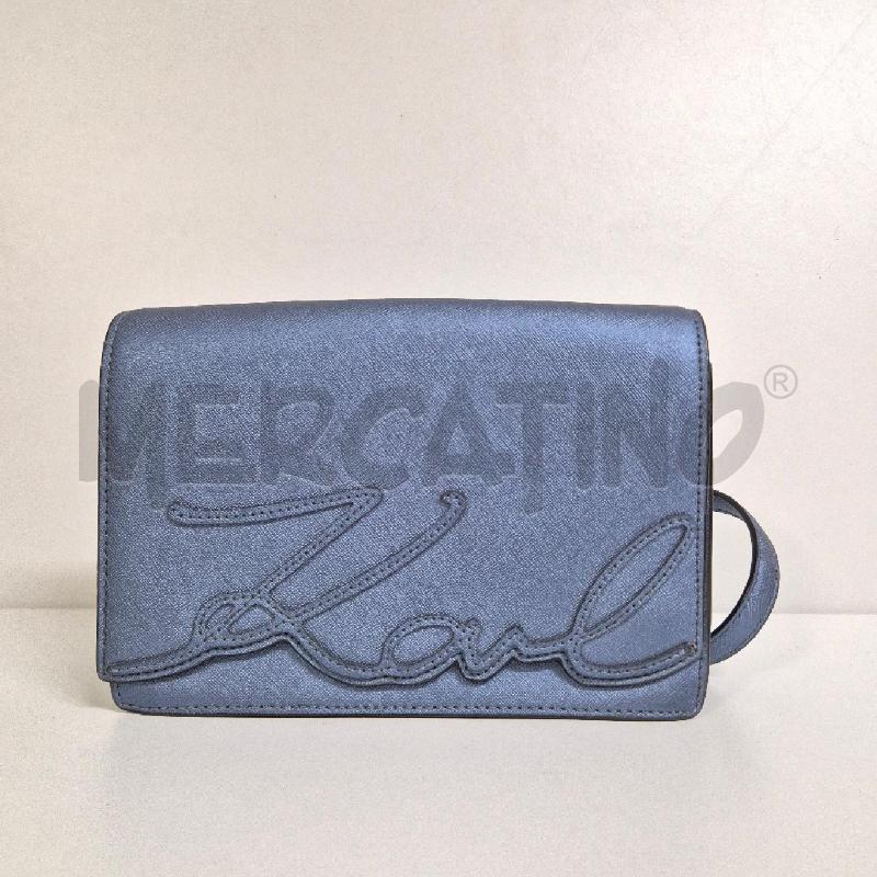 BORSA DONNA KARL LAGERFELD AZZURRA | Mercatino dell'Usato Cervia 1