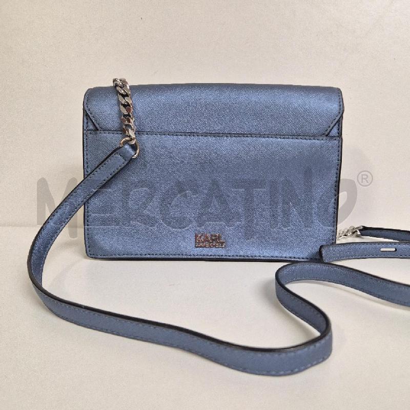 BORSA DONNA KARL LAGERFELD AZZURRA | Mercatino dell'Usato Cervia 2