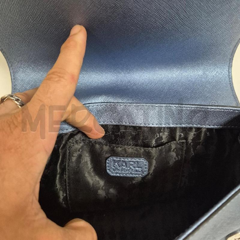 BORSA DONNA KARL LAGERFELD AZZURRA | Mercatino dell'Usato Cervia 5