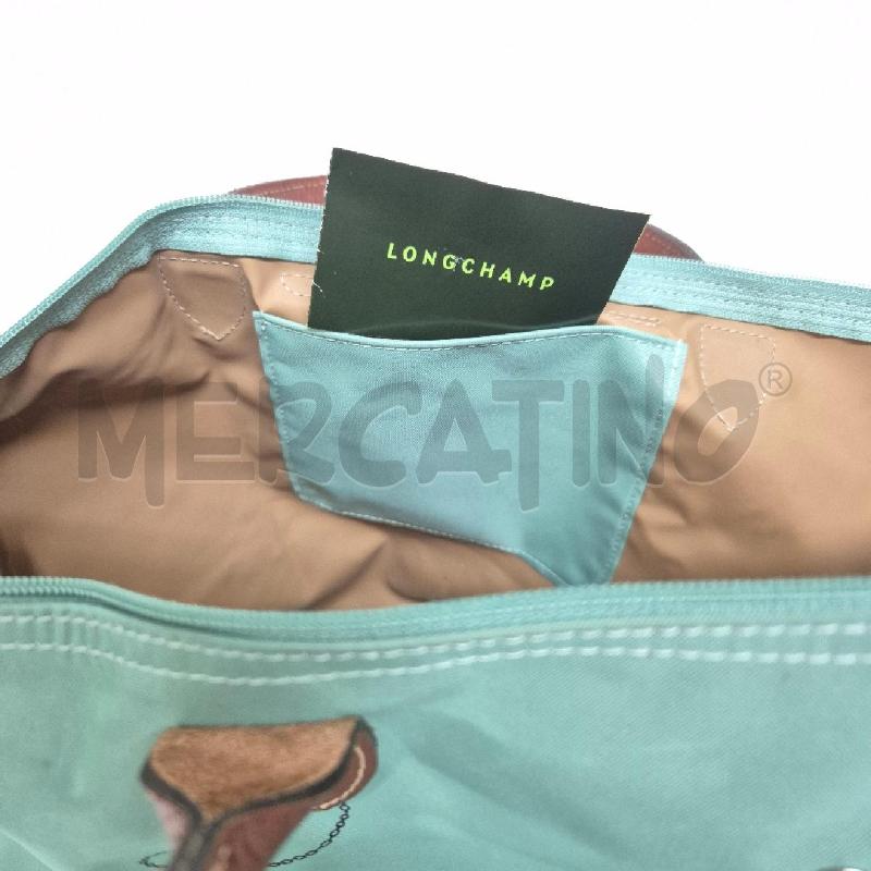 BORSA DONNA LONGCHAMP ACQUAMARINA CUORE E UCCELLINI | Mercatino dell'Usato Cervia 5