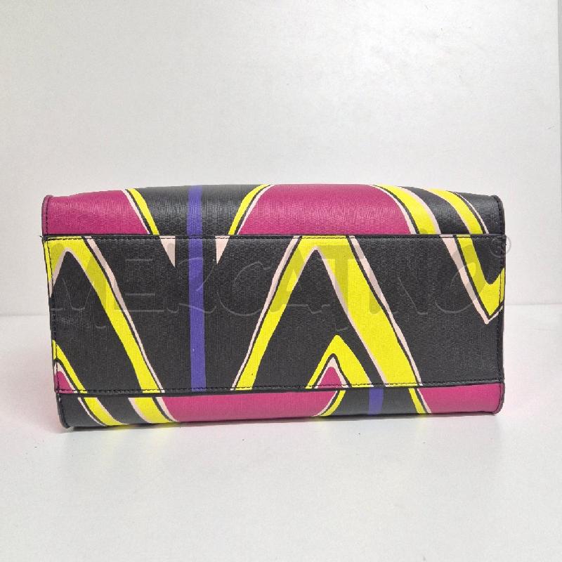 BORSA DONNA MANILA GRACE NERA FUCSIA GIALLA + POCHETTE | Mercatino dell'Usato Cervia 4