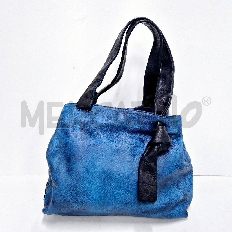 BORSA DONNA MARK BLU E BLU ELETTRICO | Mercatino dell'Usato Cervia 1