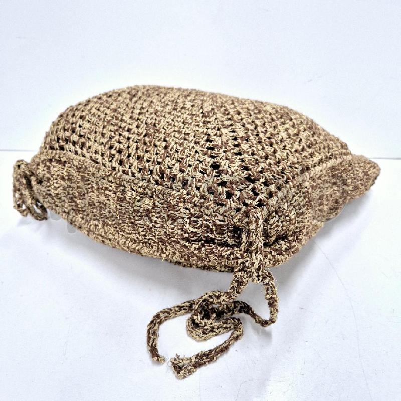 BORSA DONNA MAX&CO INTRECCIATA DORATA MARRONE | Mercatino dell'Usato Cervia 3