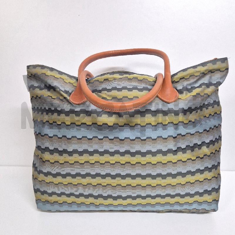 BORSA DONNA MISSONI SPORT GRIGIA RIGHE ZIG ZAG | Mercatino dell'Usato Cervia 2