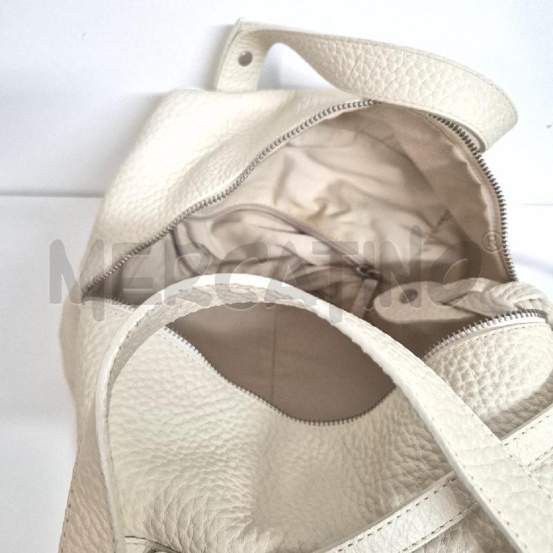 BORSA DONNA ORCIANI PANNA PELLE MARTELLATA | Mercatino dell'Usato Cervia 5