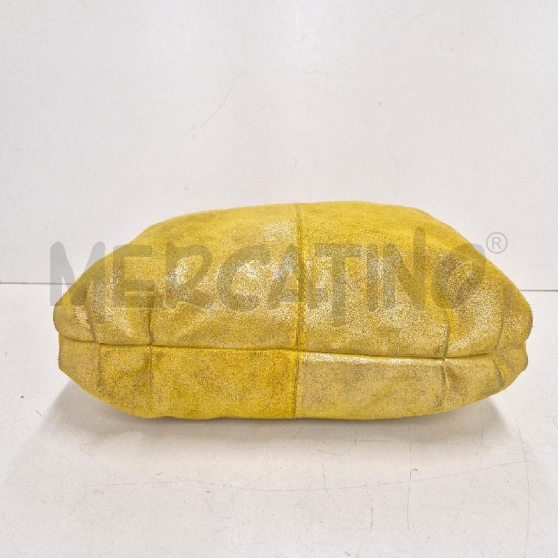 BORSA DONNA PELLE GIALLA LUREX | Mercatino dell'Usato Cervia 4