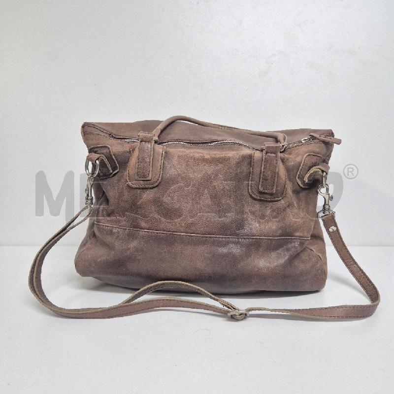 BORSA DONNA PELLE MARRONE SFUMATO | Mercatino dell'Usato Cervia 1