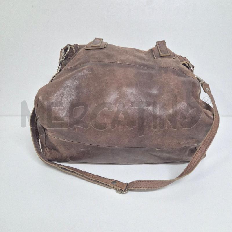 BORSA DONNA PELLE MARRONE SFUMATO | Mercatino dell'Usato Cervia 4