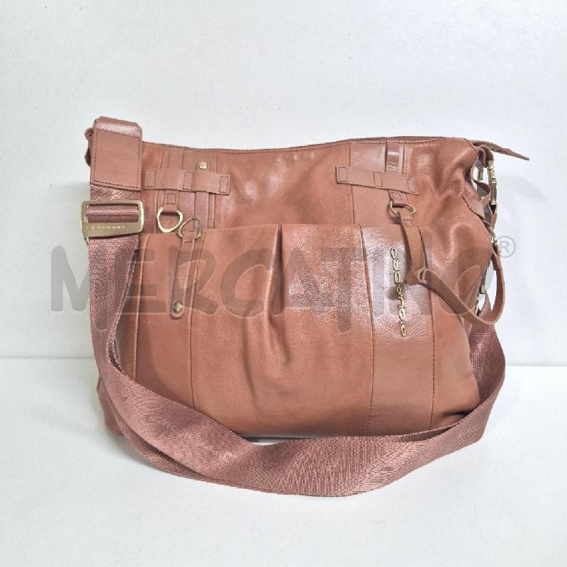 BORSA DONNA PELLE ROSA ANTICO PIQUADRO | Mercatino dell'Usato Cervia 1