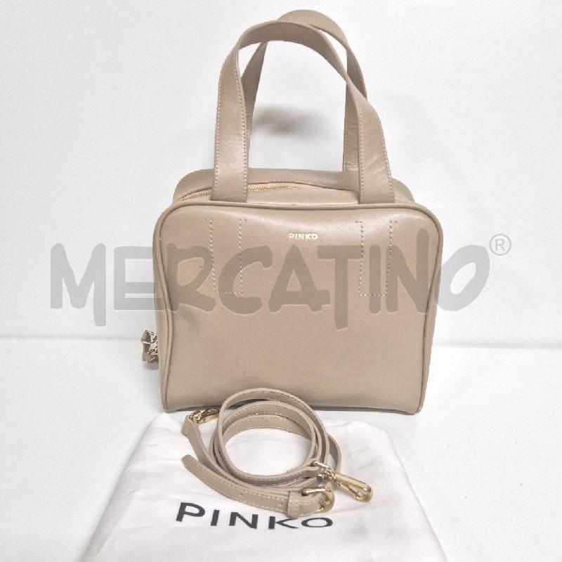 BORSA DONNA PINKO BEIGE CON DOPPIO INTERNO CON STRASS | Mercatino dell'Usato Cervia 1