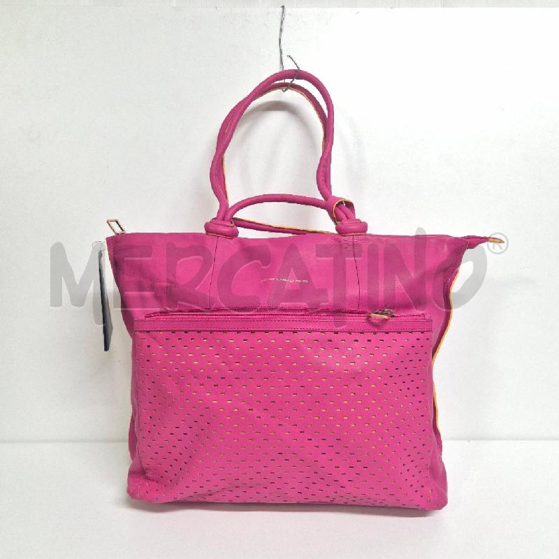 BORSA DONNA PIQUADRO FUCSIA TRAFORATA | Mercatino dell'Usato Cervia 1