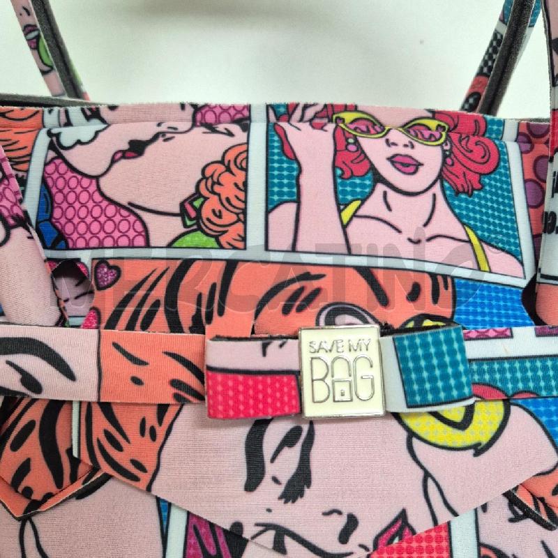 BORSA DONNA SAVE MY BAG ROSA CON FUMETTI | Mercatino dell'Usato Cervia 2