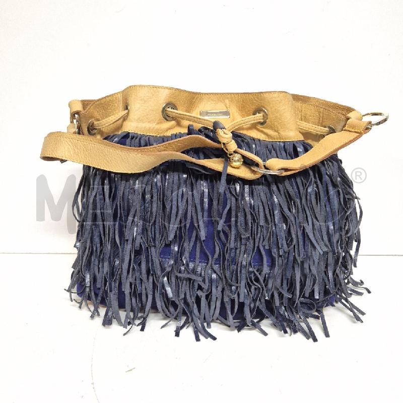BORSA DONNA SECCHIELLO WHO'S WHO BLU FRANGE  | Mercatino dell'Usato Cervia 1