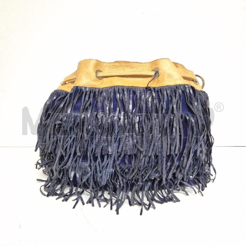 BORSA DONNA SECCHIELLO WHO'S WHO BLU FRANGE  | Mercatino dell'Usato Cervia 3