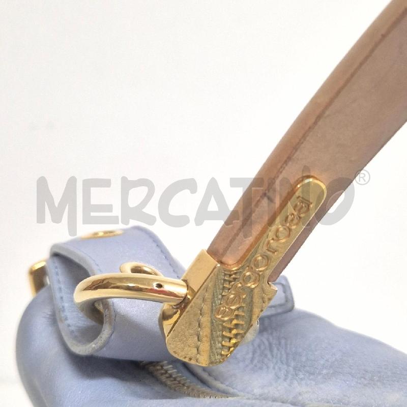 BORSA DONNA SERGIO ROSSI AZZURRO  | Mercatino dell'Usato Cervia 3