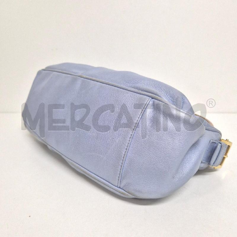 BORSA DONNA SERGIO ROSSI AZZURRO  | Mercatino dell'Usato Cervia 4