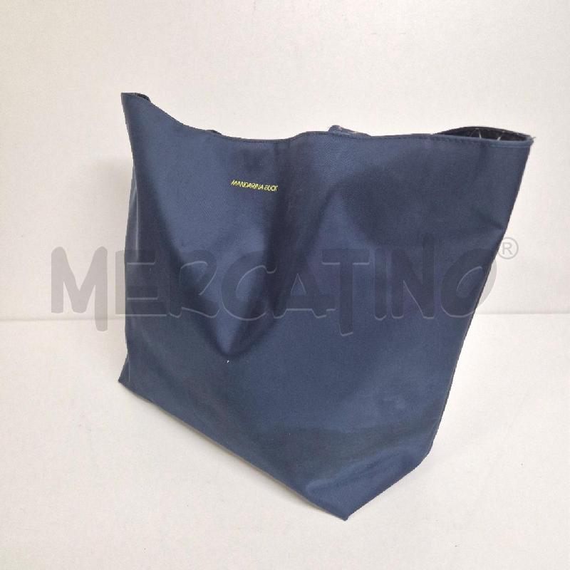 BORSA DONNA SHOPPER MANDARINA DUCK BLU | Mercatino dell'Usato Cervia 3