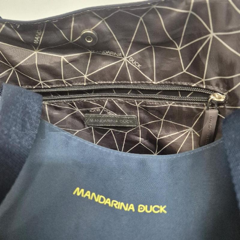 BORSA DONNA SHOPPER MANDARINA DUCK BLU | Mercatino dell'Usato Cervia 5
