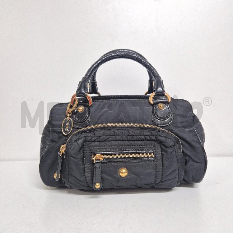 BORSA DONNA TOD'S NERA STOFFA E VERNICE | Mercatino dell'Usato Cervia 1