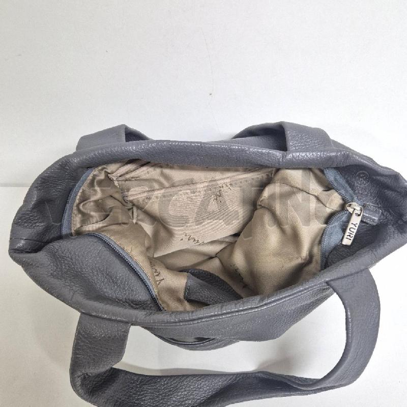 BORSA DONNA YURI PELLE GRIGIA  | Mercatino dell'Usato Cervia 5