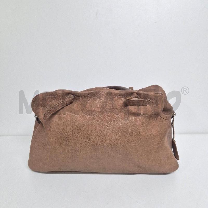 BORSA DONNA YURI PELLE MARRONE CON MANICI E TRACOLLA | Mercatino dell'Usato Cervia 2