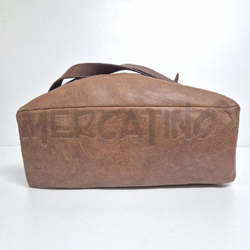 BORSA DONNA YURI PELLE MARRONE CON MANICI E TRACOLLA | Mercatino dell'Usato Cervia 4